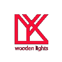 firmenlogo, lyx - wooden lights